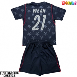 Spojené státy Timothy Weah #21 Dětské Venkovní dres komplet MS 2026 Krátký Rukáv (+ trenýrky)